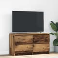 Miniatyrbild 1 av 2: TV-bänk gammalt trä 100x35x54 cm konstruerat trä