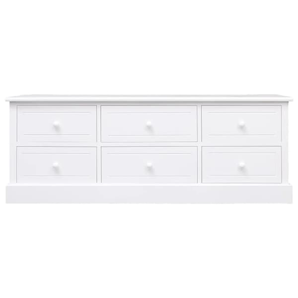 Tv-bänk 108x30x40 cm massivt kejsarträ