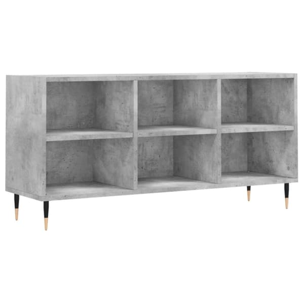 Tv-bänk betonggrå 103,5x30x50 cm konstruerat trä