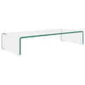 Miniatyrbild 2 av 2: TV-bord klarglas 70x30x13 cm