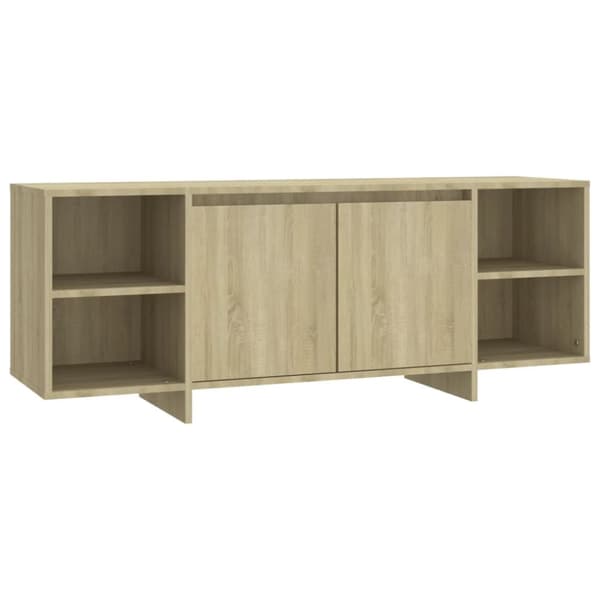 Tv-bänk sonoma ek 130x35x50 cm konstruerat trä