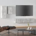 Miniatyrbild 1 av 2: Tv-skåp 4 delar betonggrå konstruerat trä