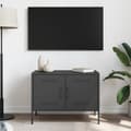 Miniatyrbild 1 av 2: Tv-bänk svart 68x39x50,5 cm stål