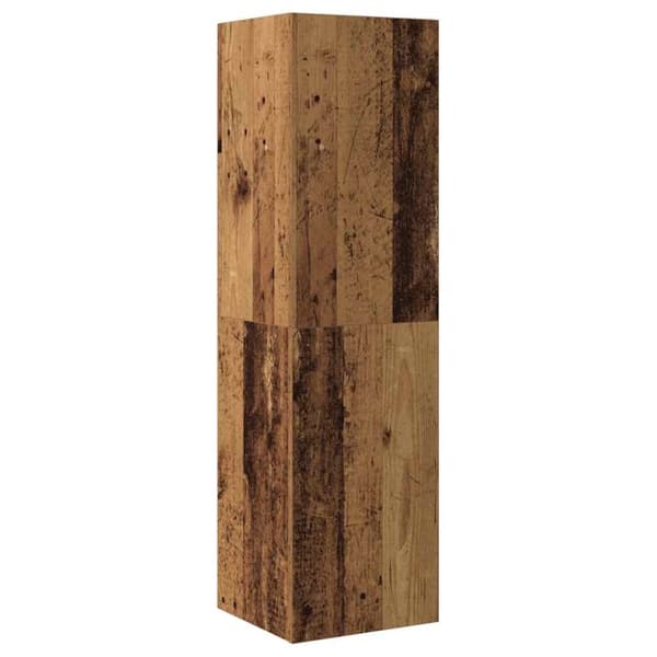 TV-skåp åldrat trä 30,5x30x110 cm konstruerat trä