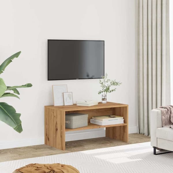 Tv-bänk artisan ek 80x40x40 cm konstruerat trä