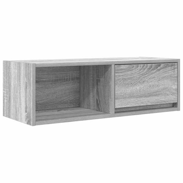 TV-bänk grå sonoma 80x31x25,5 cm konstruerat trä