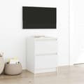 Miniatyrbild 1 av 2: TV-bänk vit 40x35x54 cm konstruerat trä