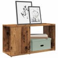 Miniatyrbild 1 av 2: TV-bänk åldrat trä 60x24x32 cm konstruerat trä