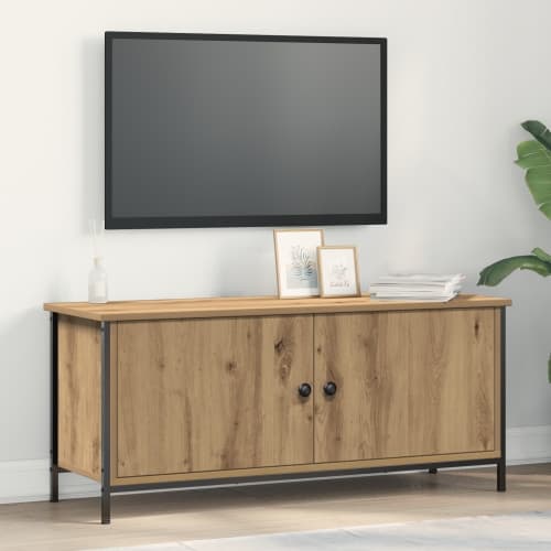 TV-bänk - Artisan ek Artisan ek Konstruerat trä 102 x 35 x 45 cm