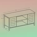 Miniatyrbillede 5 af 5: Tv-kommode-2 skabe-2 hylder