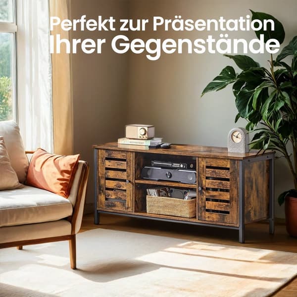 Tv-kommode-2 skabe-2 hylder