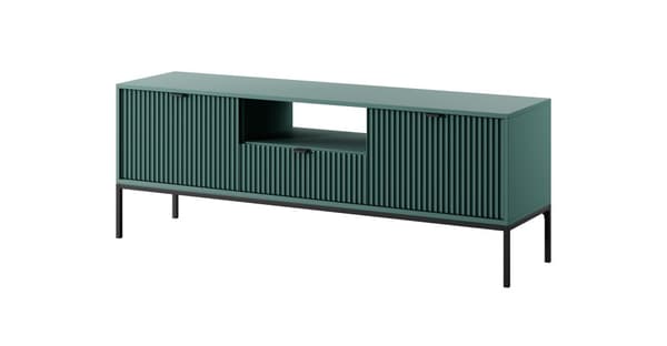 FURNLUX TV-BÄNK AVON GRÖN & SVART 154CM