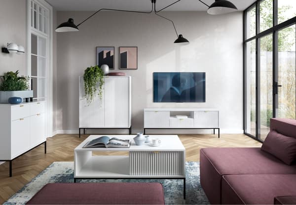 FURNLUX TV-TELINE AVON VALKOINEN 154CM