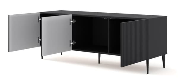 FURNLUX TV-BÄNK RAVENNA B SVART 150CM