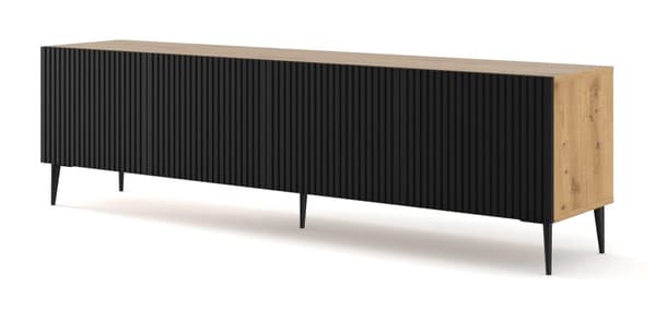 FURNLUX TV-BÄNK RAVENNA B BEIGE & SVART 200CM