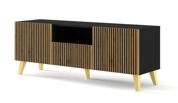 FURNLUX TV-TELINE RAVENNA P MUSTA & BEIGE & KULTA 150CM
