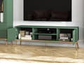 Pikkukuva 4 / 9: FURNLUX TV-TELINE FORT VIHREÄ & KULTA 160CM