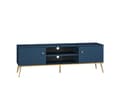 Pikkukuva 1 / 9: FURNLUX TV-TELINE MERELLINEN SININEN & KULTA 160CM