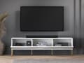 Miniatyrbild 4 av 8: FURNLUX TV-BORD CLEARING VIT & GULD 170CM