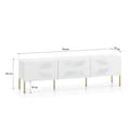 Miniatyrbild 8 av 8: FURNLUX TV-BORD CLEARING VIT & GULD 170CM