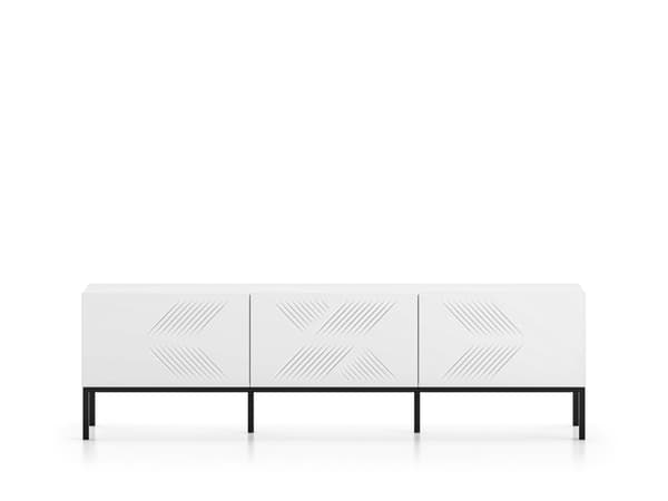 FURNLUX TV-TELINE CLEARING VALKOINEN & MUSTA 170CM