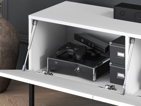 FURNLUX TV-TELINE CLEARING VALKOINEN & MUSTA 170CM