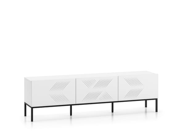 FURNLUX TV-TELINE CLEARING VALKOINEN & MUSTA 170CM