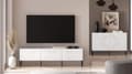 Miniatyrbillede 7 af 8: FURNLUX TV-BORD CLEARING HVID & SORT 170 CM