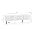 Miniatyrbillede 8 af 8: FURNLUX TV-BORD CLEARING HVID & SORT 170 CM