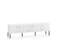 Miniatyrbillede 1 af 8: FURNLUX TV-BORD CLEARING HVID & SORT 170 CM