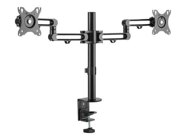 Skärmarm för PC - StarTech - ARMDUAL3 - Aluminium - Fällbar - Dubbel visning