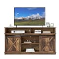 Miniatyrbild 1 av 5: Stort TV-möbel, buffé, underhållningscenter med 2 klassiska skjutdörrar 148 * 40 * 78 cm