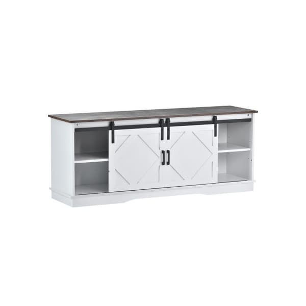 Stort TV-möbel TV-buffé underhållningscenter med 2 klassiska skjutdörrar 150*40*60 cm