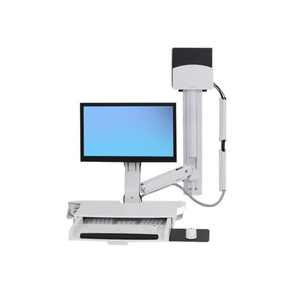 Monteringskit för LCD-skärm - ERGOTRON - 45-272-216 - Hållbar aluminium - Vit - Max 24 tum