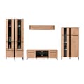 Miniatyrbillede 5 af 11: Stueenhed, 84.5x193x35 cm, Natur og Sort