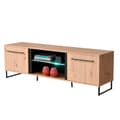 Miniatyrbillede 10 af 11: Stueenhed, 84.5x193x35 cm, Natur og Sort