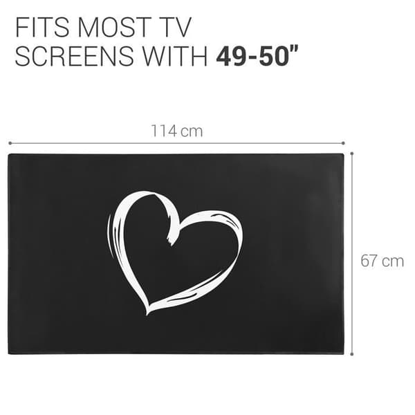 Skärmstöd - Kwmobile skärmfäste - 52798.03 - Datorskärmsskydd för 49-50" TV - Vit-Svart