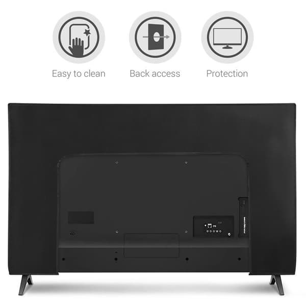 Skärmstöd - Kwmobile skärmfäste - 52798.03 - Datorskärmsskydd för 49-50" TV - Vit-Svart