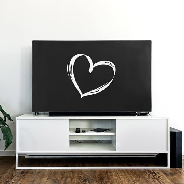 Skärmstöd - Kwmobile skärmfäste - 52798.03 - Datorskärmsskydd för 49-50" TV - Vit-Svart