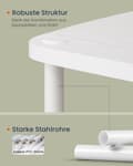 Miniatyrbillede 5 af 7: Rootz TV -kabinet - White - Wisipboard Storage - Understøtter 50 "TVS - 110x35x46cm