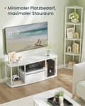 Miniatyrbillede 7 af 7: Rootz TV -kabinet - White - Wisipboard Storage - Understøtter 50 "TVS - 110x35x46cm
