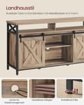 Miniatyrbillede 5 af 6: Rootz TV -kabinet - Stand - Media Console - Robust stål - 40 x 147 x 76 cm - Op til 65 "TVS - Brown Black