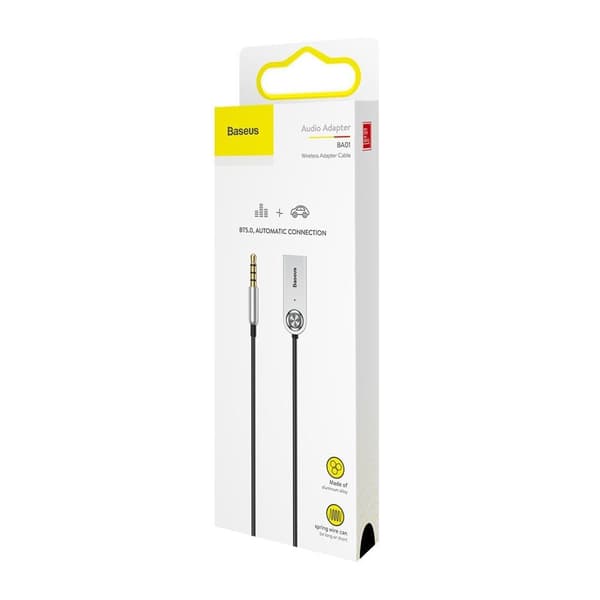 Baseus Ba01 Aux kabel Audio Adapter Silver