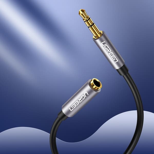 Ugreen AUX 3,5 mm mini jack extensionssladd Kabel 1m Silver