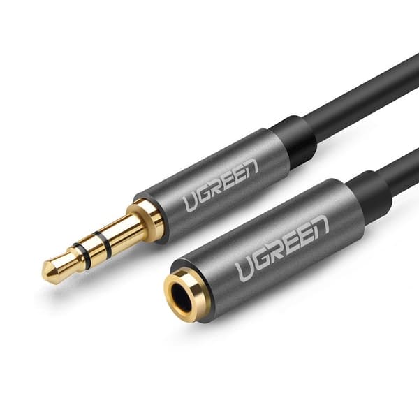 Ugreen AUX 3,5 mm mini jack extensionssladd Kabel 1m Silver