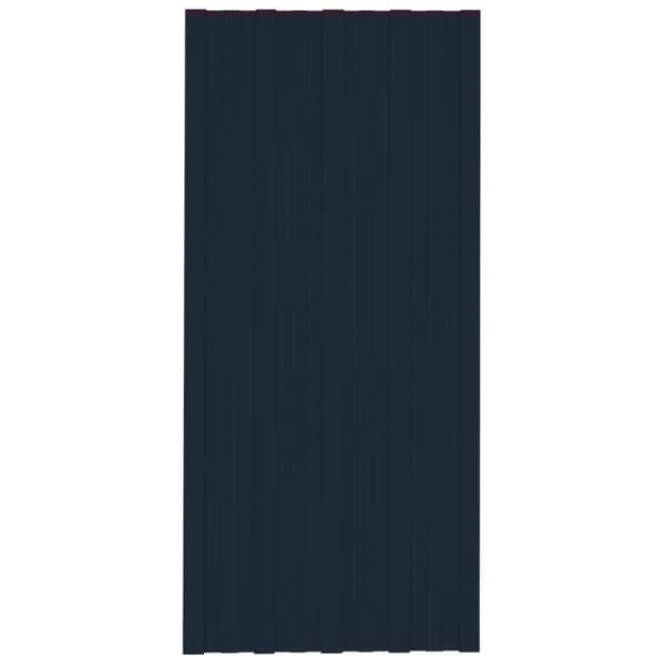 vidaXL Takplater 36 stk antrasitt 100x45 cm galvanisert stål