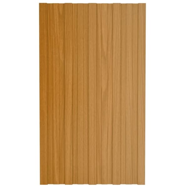 vidaXL tagplader 12 stk. 80x45 cm galvaniseret stål lyst træ
