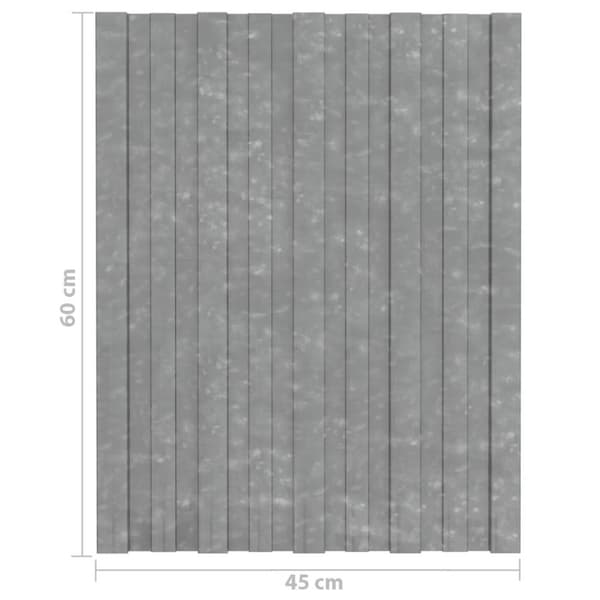vidaXL Takprofiler 36 st galvaniserat stål silver 60x45 cm