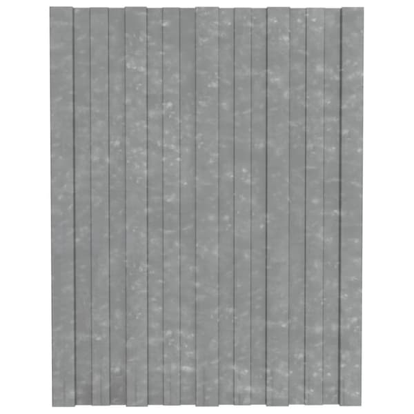 vidaXL Kattopaneeli 36 kpl galvanoitu teräs hopea 60x45 cm