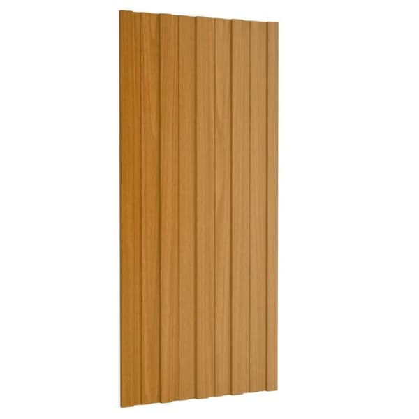 vidaXL tagplader 12 stk. 100x45 cm galvaniseret stål lyst træ